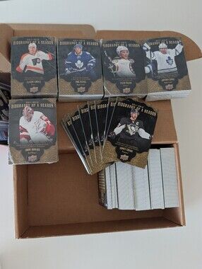 Huge Lot Biography of a Season Hockey Cards- 400+ Most Sealed- Crosby Mint
